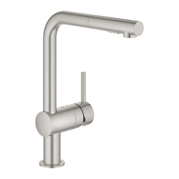 Grohe Minta Tek Kumandalı Eviye Bataryası, Paslanmaz Çelik