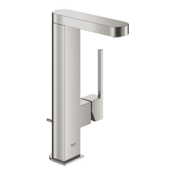 Grohe Plus Tek Kumandalı Lavabo Bataryası 1/2″ L-Boyut, Paslanmaz Çelik