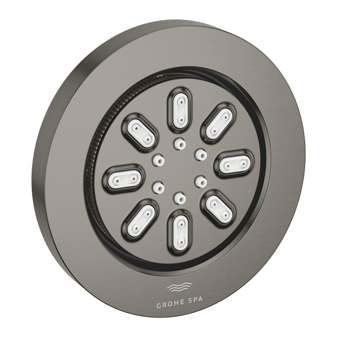 grohe-rainshower-aqua-body-spray-round-2-spray-brushed-hard-graphite.jpg Grohe Rainshower Aqua Body Spray Round 2 Spray, Brushed Hard Graphite - Görsel 1