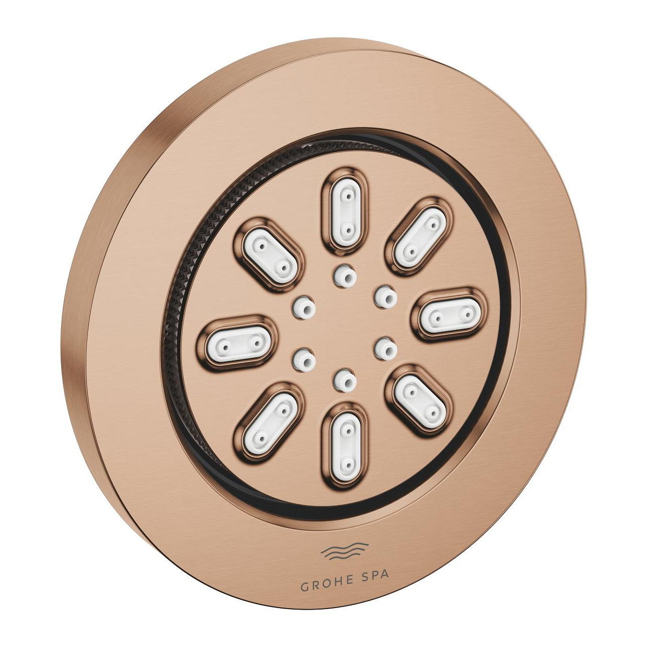 grohe-rainshower-aqua-body-spray-round-2-spray-brushed-warm-sunset.jpg Grohe Rainshower Aqua Body Spray Round 2 Spray, Brushed Warm Sunset - Görsel 1