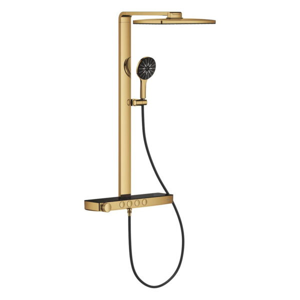 Grohe Rainshower Aqua Pure Duvara Monte Termostatik Bataryalı Duş Sistemi, Cool Sunrise