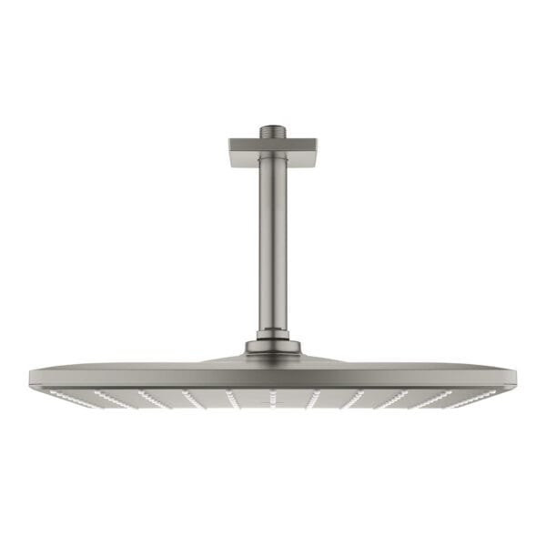Grohe Rainshower Mono 310 Cube Tepe Duşu Seti 142 mm, Tek Akışlı, Satin Steel