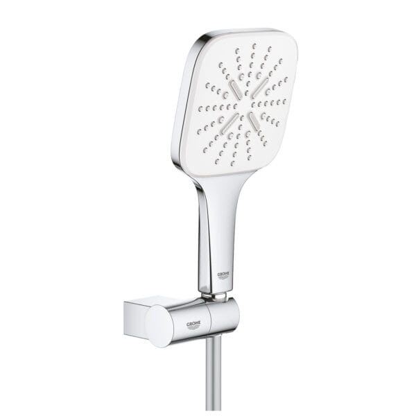 Grohe Rainshower SmartActive 130 Cube Duşu Seti 3 Akışlı, Ay Beyazı