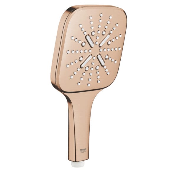 Grohe Rainshower SmartActive 130 Cube El Duşu 3 Akışlı, Brushed Warm Sunset