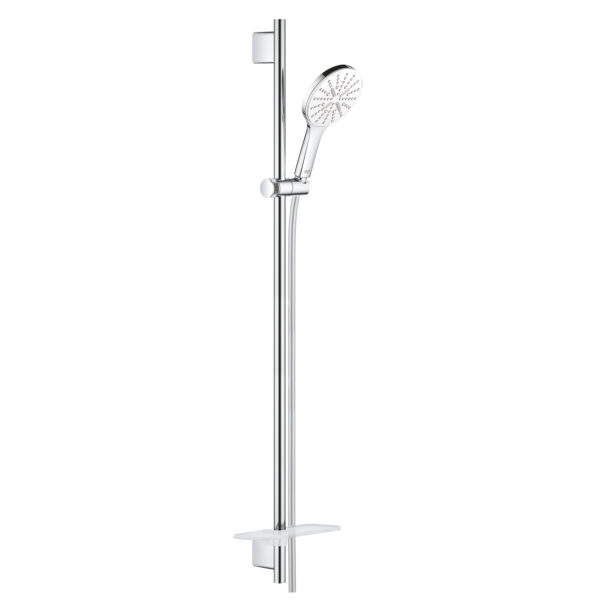 Grohe Rainshower SmartActive 130 Sürgülü Duş Seti 3 Akışlı, Ay Beyazı