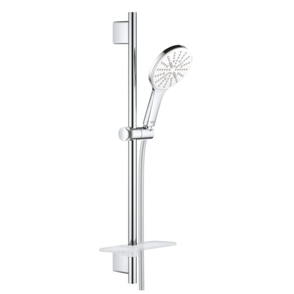 Grohe Rainshower SmartActive 130 Sürgülü Duş Seti 3 Akışlı, Ay Beyazı