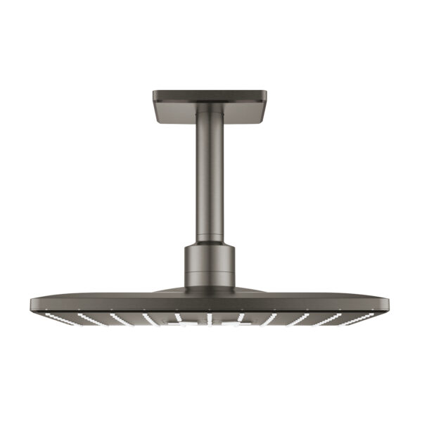 Grohe Rainshower SmartActive 310 Cube Tepe Duşu Seti 142 mm, 2 Akışlı, Brushed Hard Graphite