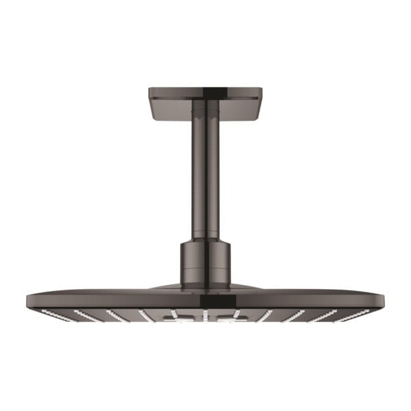 Grohe Rainshower SmartActive 310 Cube Tepe Duşu Seti 142 mm, 2 Akışlı, Hard Graphite