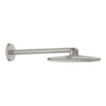 Grohe Rainshower SmartActive 310 Tepe Duşu Seti 430 mm, 2 Akışlı, Satin Steel
