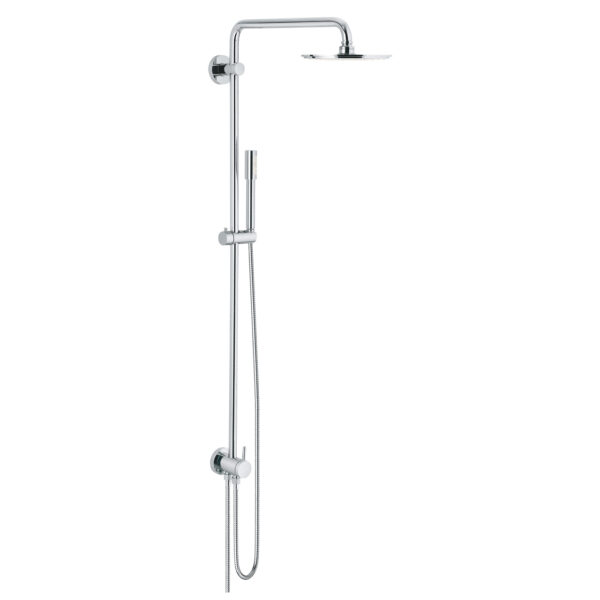 Grohe Rainshower System 210 Duvara Monte Yön Değiştiricili Duş Sistemi, Krom