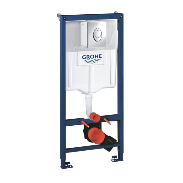 Grohe Rapid Sl 3'Ü 1 Arada Wc Gömme Rezervuar Seti, 1.13 M Montaj Yüksekliği, Krom