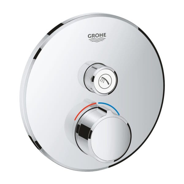 Grohe SmartControl Tek Valfli Akış Kontrollü Ankastre Duş Bataryası, Krom