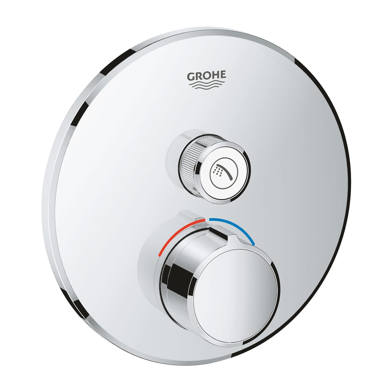 grohe-smartcontrol-tek-valfli-akis-kontrollu-ankastre-dus-bataryasi-krom-2.jpg Grohe SmartControl Tek Valfli Akış Kontrollü Ankastre Duş Bataryası, Krom - Görsel 1