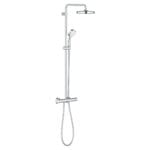 Grohe Tempesta Cosmopolitan System 210 Duvara Monte Termostatik Bataryalı Duş Sistemi, Krom