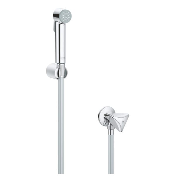 Grohe Tempesta-F Taharet Spreyi 30 Duvardan Askılı Set 1 Akışlı, Ara Musluk İle Birlikte, Krom