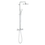 Grohe Tempesta System 210 Duvara Monte Termostatik Bataryalı Duş Sistemi, Krom