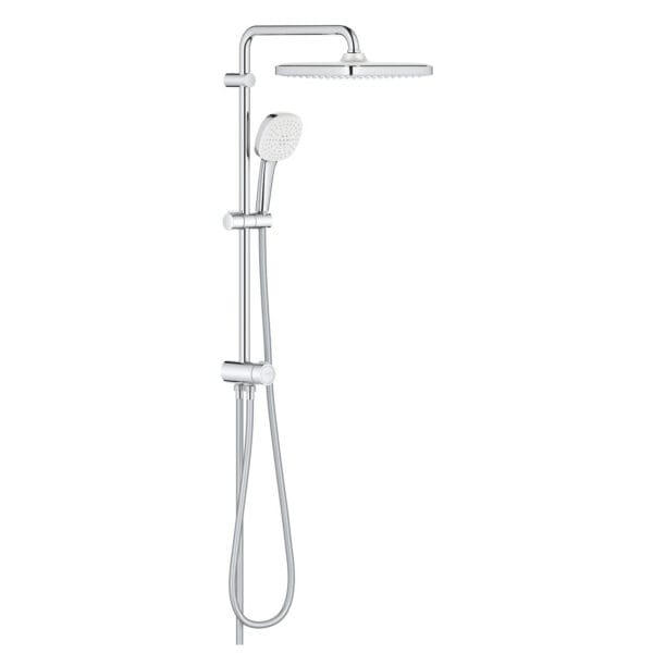 Grohe Tempesta System 250 Cube Duvar Bağlantılı, Divertörlü Duş Sistemi, Krom