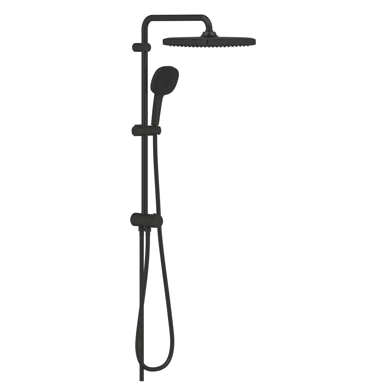 grohe-tempesta-system-250-cube-duvar-baglantili-divertorlu-dus-sistemi-mat-siyah.jpg Grohe Tempesta System 250 Cube Duvar Bağlantılı, Divertörlü Duş Sistemi, Mat Siyah - Görsel 1