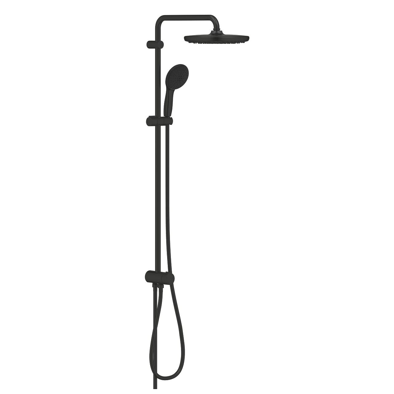 grohe-tempesta-system-250-duvar-baglantili-divertorlu-dus-sistemi-mat-siyah.jpg Grohe Tempesta System 250 Duvar Bağlantılı, Divertörlü Duş Sistemi, Mat Siyah - Görsel 1