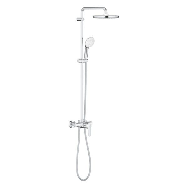 Grohe Tempesta System 250 Duvara Monte Tek Kumandalı Bataryalı Duş Sistemi, Krom