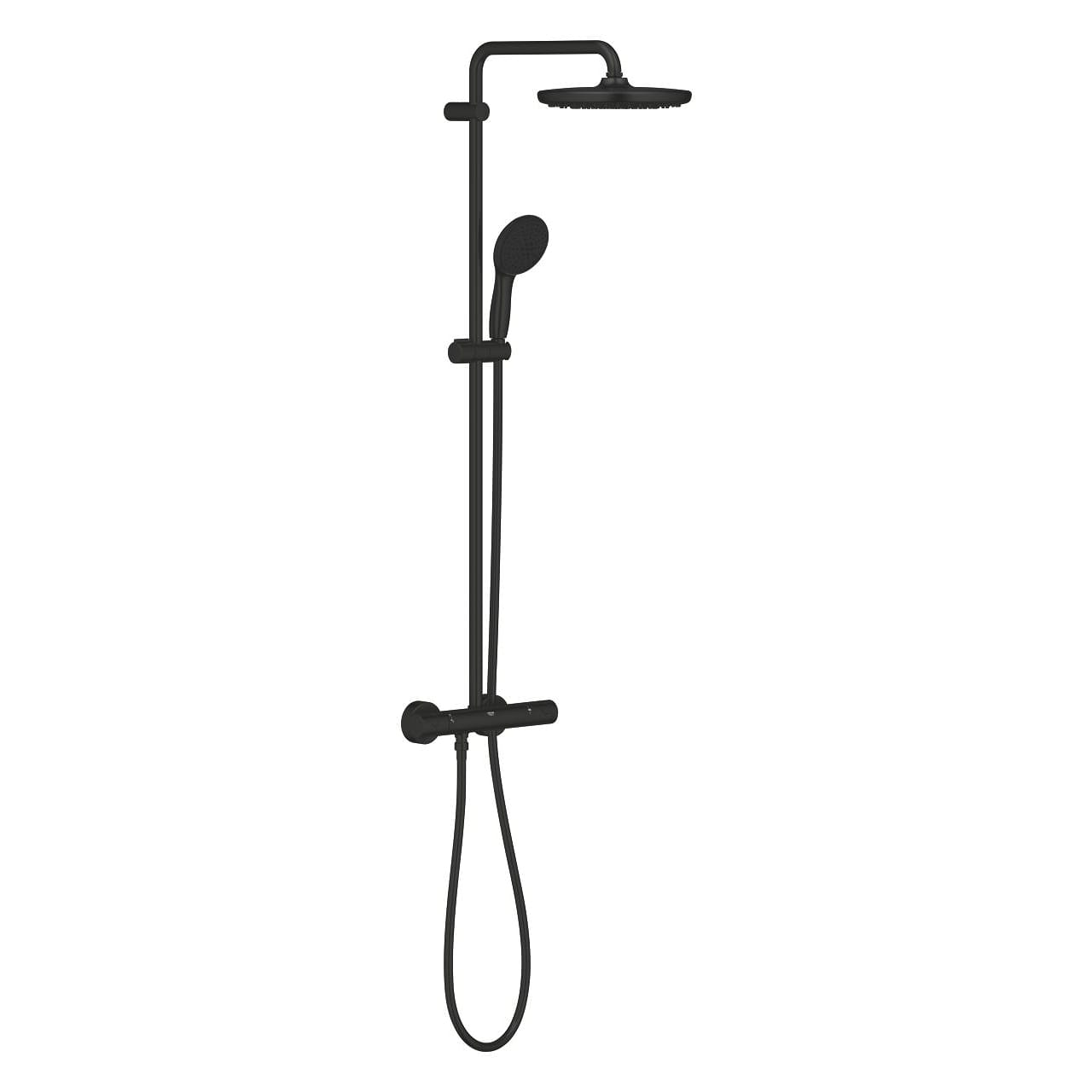 grohe-tempesta-system-250-duvara-monte-termostatik-bataryali-dus-sistemi-mat-siyah.jpg Grohe Tempesta System 250 Duvara Monte Termostatik Bataryalı Duş Sistemi, Mat Siyah - Görsel 1