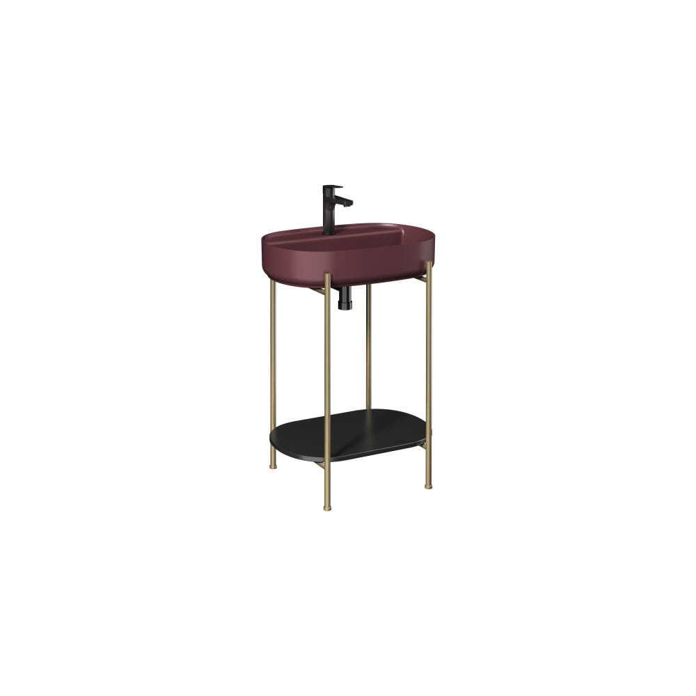 isvea-puno-art-metal-profil-lavabo-unitesi-60-cm-bordo-lavabolu.jpg Isvea Puno Art Metal Profil Lavabo Ünitesi, 60 cm, Bordo Lavabolu - Görsel 1