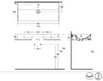 Isvea Vea Tezgah Üstü Lavabo 101 cm, Taş Gri - Görsel 2