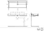 Isvea Vea Tezgah Üstü Lavabo, 121 cm - Görsel 2