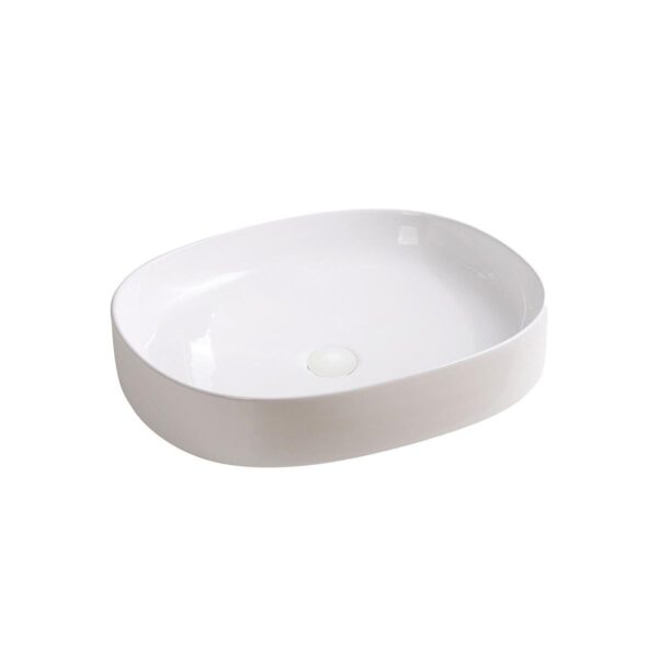 Lena EY-4712 Tezgah Üstü Lavabo Parlak Beyaz