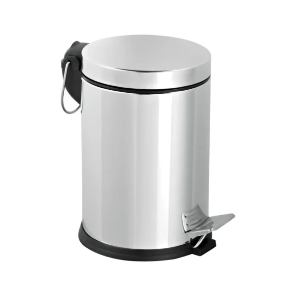 Orka 5 Litre Pedallı Çöp Kovası, Krom