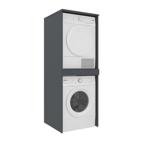 Orka Linfa Kurutma-Çamaşır Makinesi Dolabı, 70 cm, Mat Antrasit