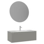 Orka Olbia Banyo Dolabı Takımı, 100 cm, Mat Kaşmir