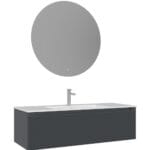Orka Olbia Banyo Dolabı Takımı, 120 cm, Mat Antrasit