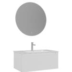 Orka Olbia Banyo Dolabı Takımı, 80 cm, Mat Beyaz