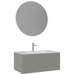 Orka Olbia Banyo Dolabı Takımı, 80 cm, Mat Kaşmir