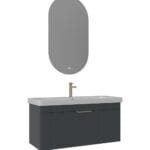 Orka Procida Banyo Dolabı Takımı, 105 cm, Mat Antrasit