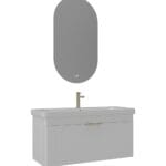 Orka Procida Banyo Dolabı Takımı, 105 cm, Mat Beyaz