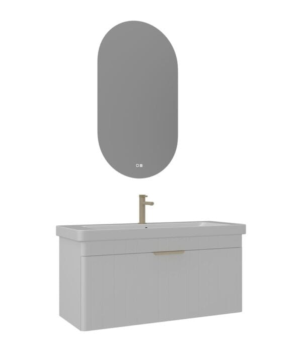 Orka Procida Banyo Dolabı Takımı, 105 cm, Mat Beyaz