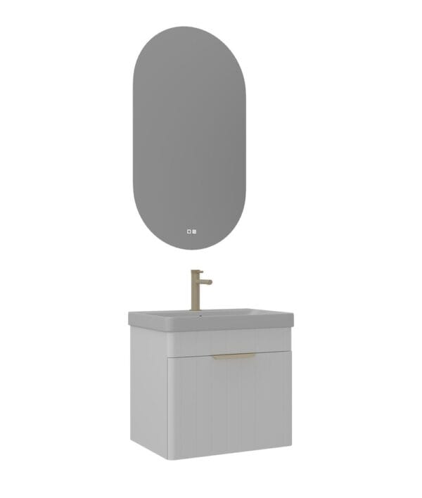 Orka Procida Banyo Dolabı Takımı, 65 cm, Mat Beyaz