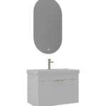 Orka Procida Banyo Dolabı Takımı, 85 cm, Mat Beyaz