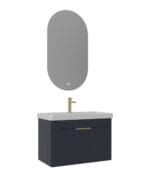 Orka Procida Banyo Dolabı Takımı, 85 cm, Mat Lacivert
