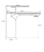 Orka Sharp Lavabo Bataryası, Fırça Altın (PVD) - Görsel 2