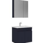 Orka Tivoli Banyo Dolabı Takımı, 65 cm, Mat Lacivert