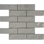 Pukka Tile Açık Gri 2x6 Dalgalı Brick Porselen Mozaik