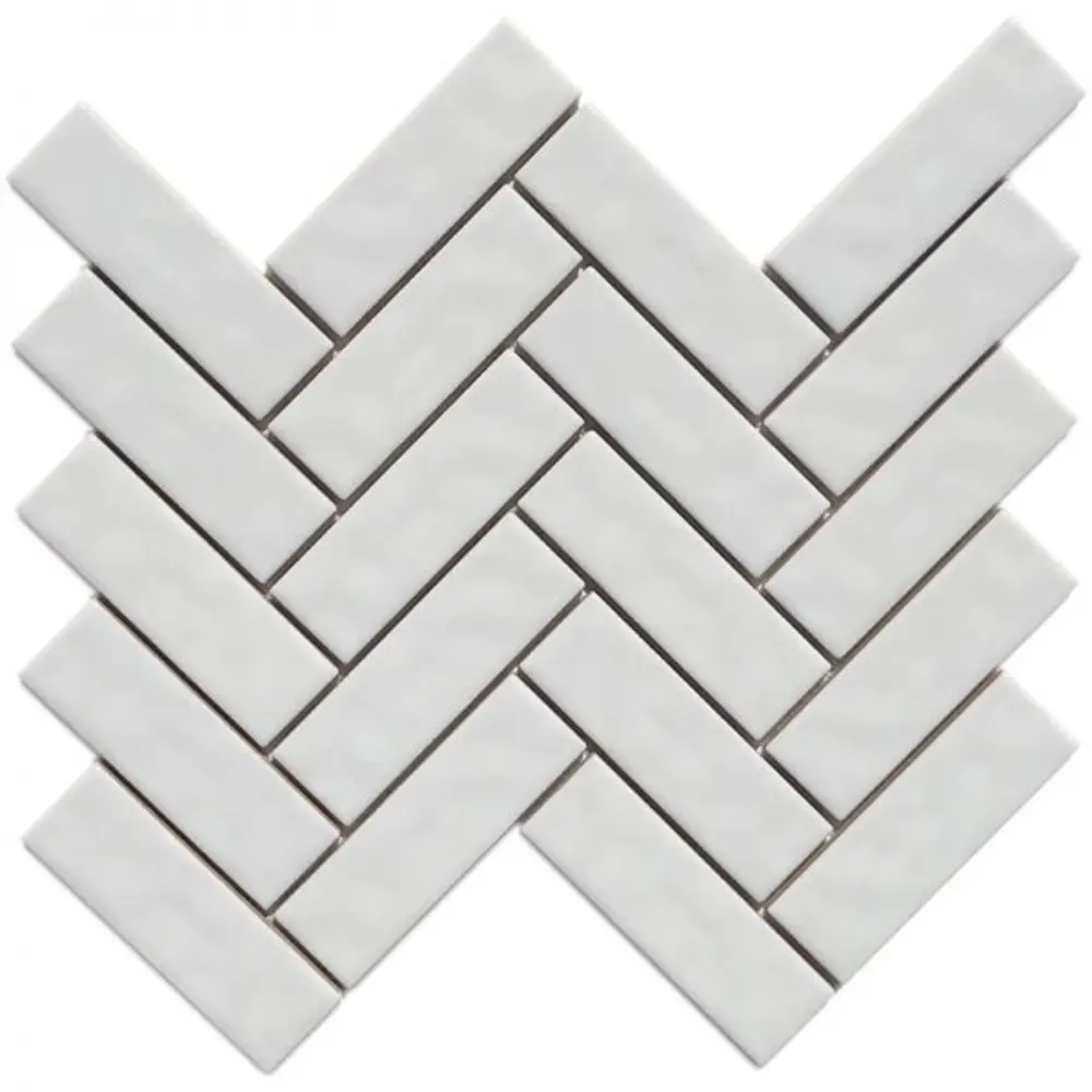 pukka-tile-beyaz-herringbone-porselen-mozaik.webp Pukka Tile Beyaz Herringbone Porselen Mozaik - Görsel 1