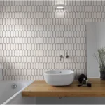 Pukka Tile Beyaz Small Picket Porselen Mozaik - Görsel 2