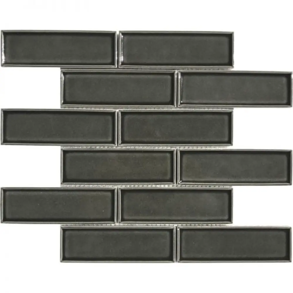 pukka-tile-duman-grisi-2x6-bevelled-brick-porselen-mozaik.webp Pukka Tile Duman Grisi 2x6 Bevelled Brick Porselen Mozaik - Görsel 1