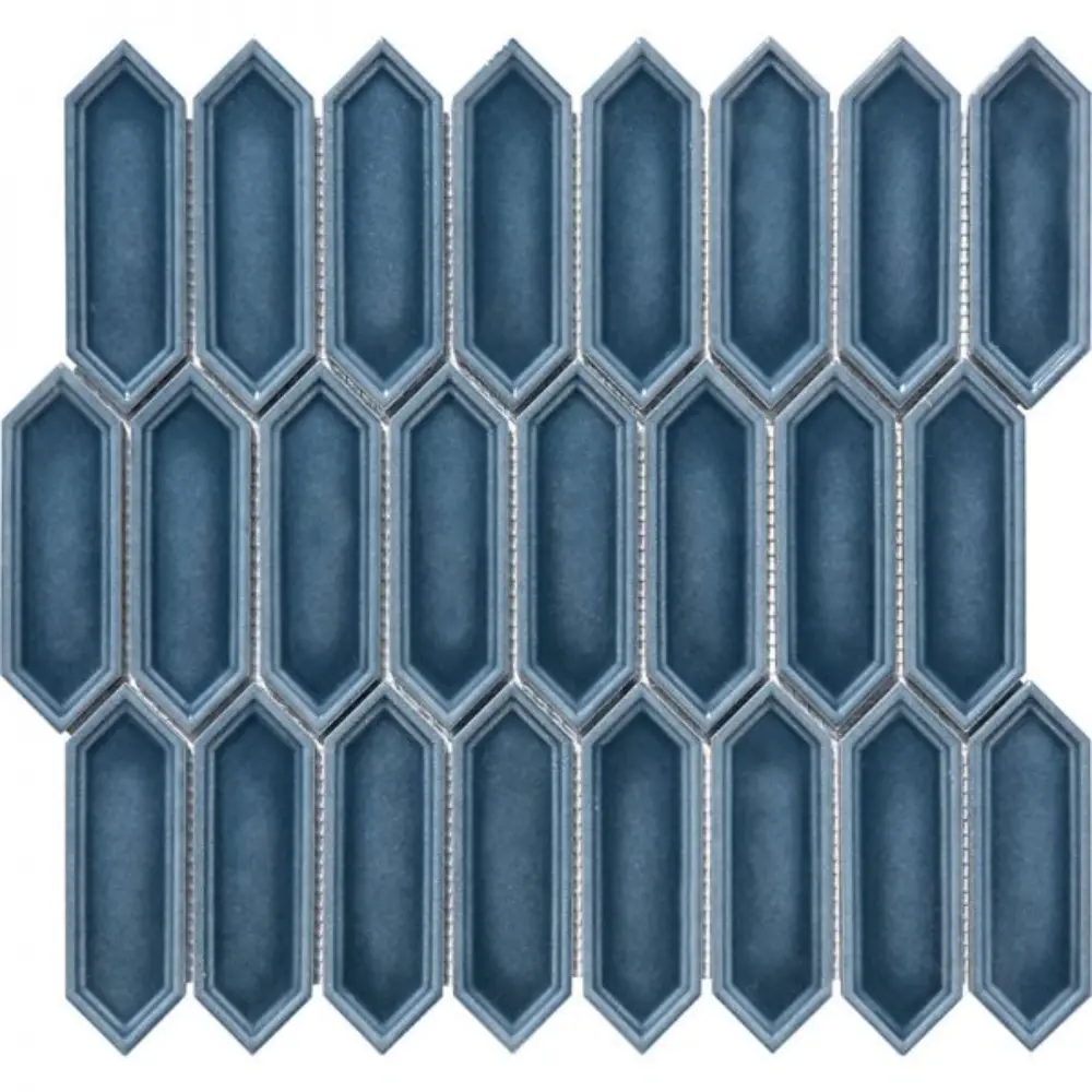 pukka-tile-duman-mavisi-small-picket-porselen-mozaik.webp Pukka Tile Duman Mavisi Small Picket Porselen Mozaik - Görsel 1