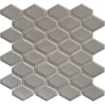 Pukka Tile Füme Clipped Diamond Porselen Mozaik