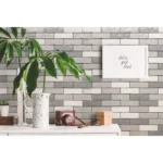 Pukka Tile Gri Blend 2x6 Brick Porselen Mozaik - Görsel 2